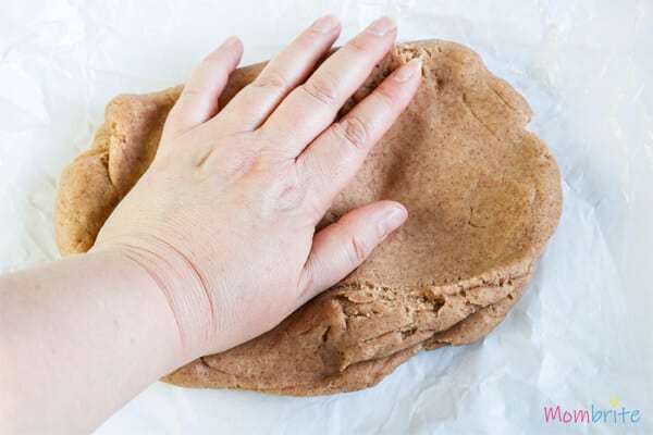 gingerbread dough prepared