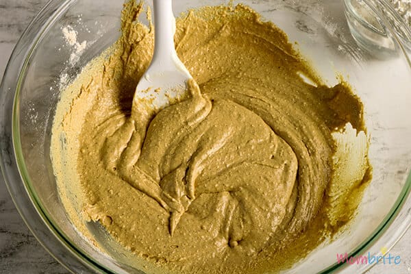 stir to make paste thick for making gingerbread