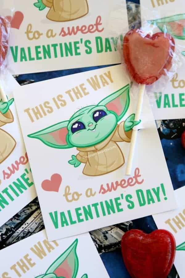 Baby Yoda  Valentines Card