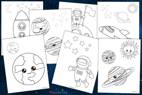 Free Outer Space Coloring Pages for Kids