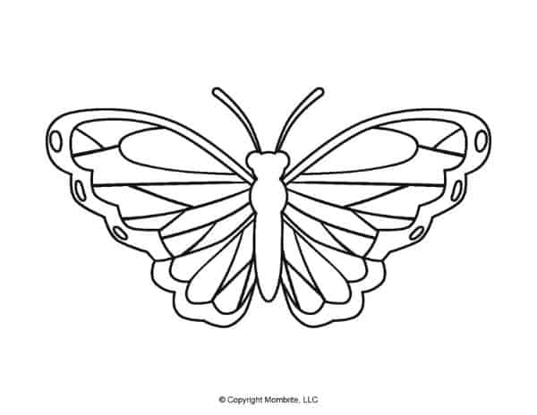 Free Printable Butterfly Template 3