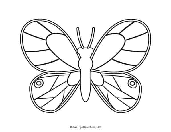 Free Printable Butterfly Template 4