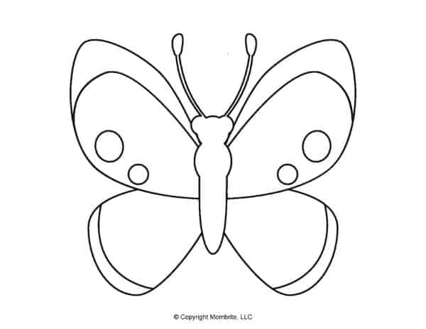 Free Printable Butterfly Template 6