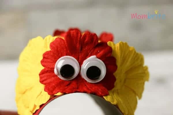 Glue Paper Flower With Chinese Dragon Head