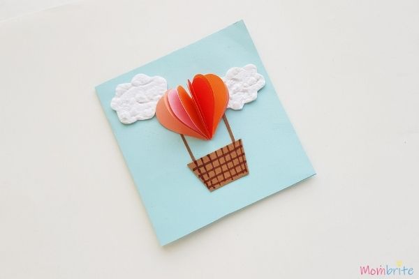 Heart Hot Air Balloon Card 1