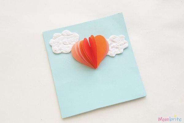 Heart Hot Air Balloon Card Step 3 3