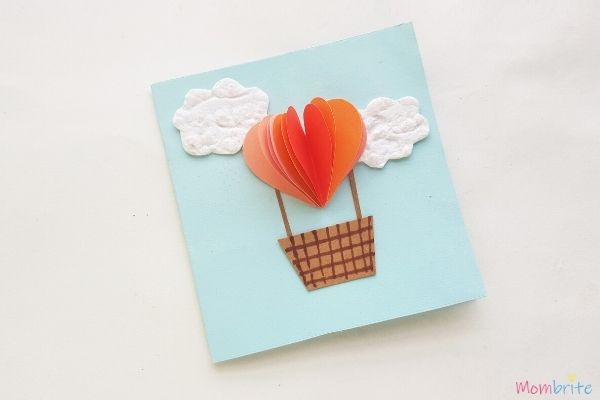 Heart Hot Air Balloon Card Step 4 1