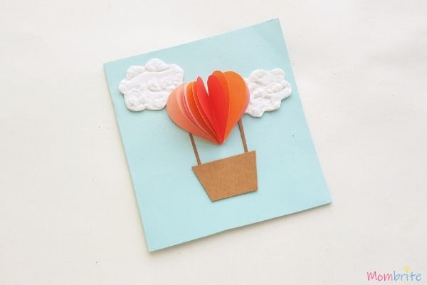 Heart Hot Air Balloon Card Step 4