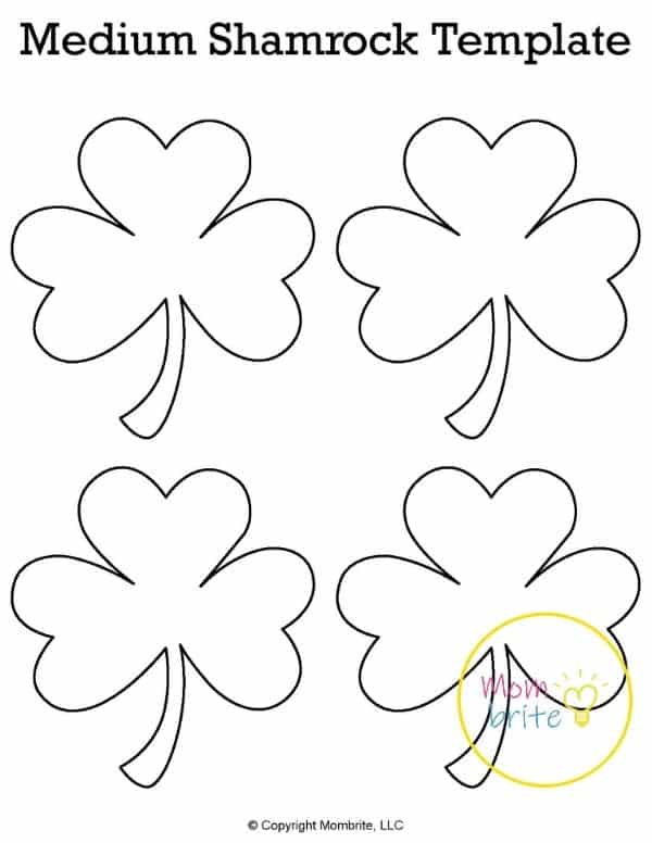 Medium Shamrock Template