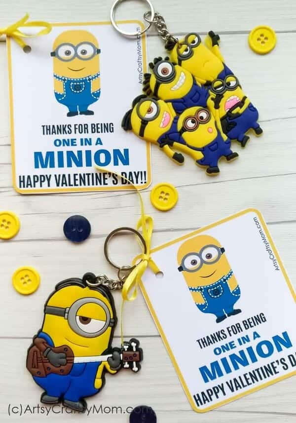 Minion Valentine Printable card