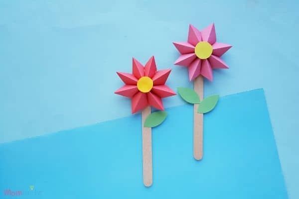 Paper Flower Craft Valentine's Day Arts And Crafts
