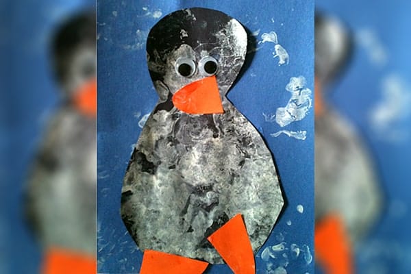 Paper craft peguin for toddlers-min