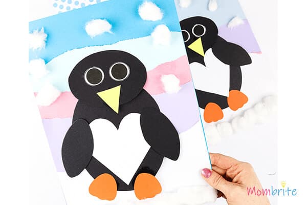 Penguin-Heart-Craft-for-Kids
