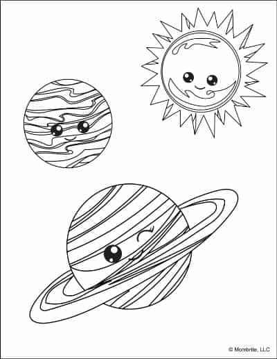 Planet-Mercury-and-Saturn-and-the-Sun