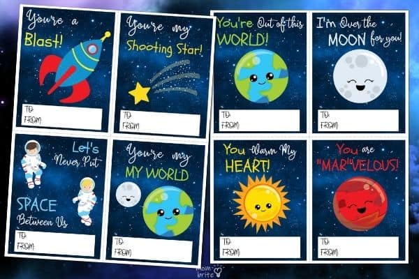 Space Valentine's Cards for Kids (3)