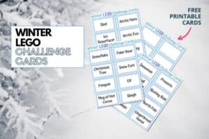 Winter LEGO Challenge Cards Featured