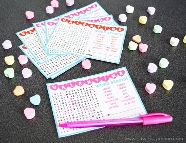 Word Search Valentines card (1)