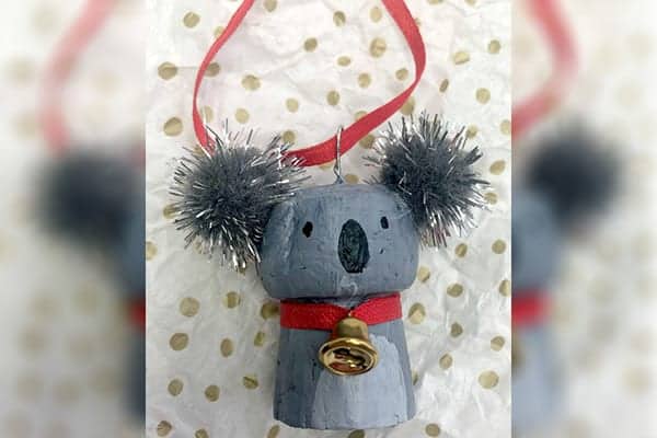 christmas Koala Bear Ornament1