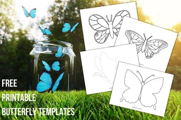 free printable butterfly templates image 2