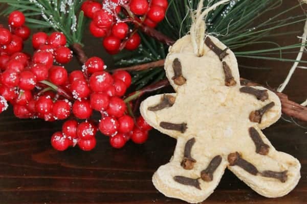 salt dough Christmas ornaments 