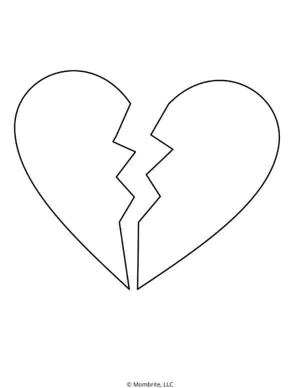 Free Printable Heart Templates and Coloring Pages Mombrite