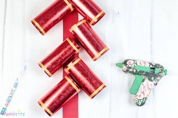 Chinese New Year Craft: Toilet Paper Tube Firecrackers