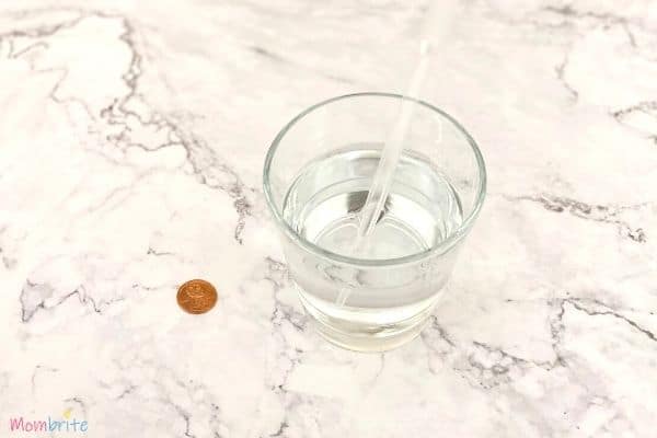 Drops of Water on Penny Setup