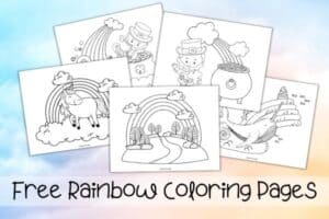 Free Printable Rainbow Templates and Coloring Pages for Kids | Mombrite