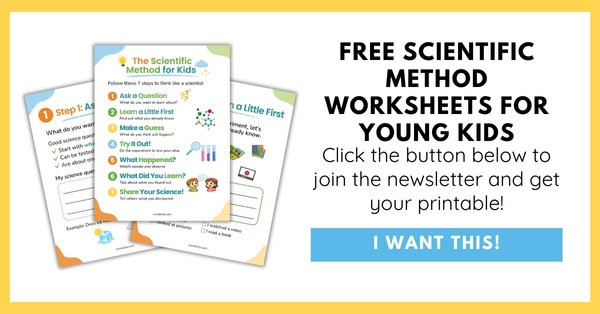 Free Scientific Method Worksheets For Young Kids Opt-In