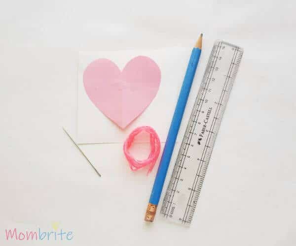 Heart String Art Supplies