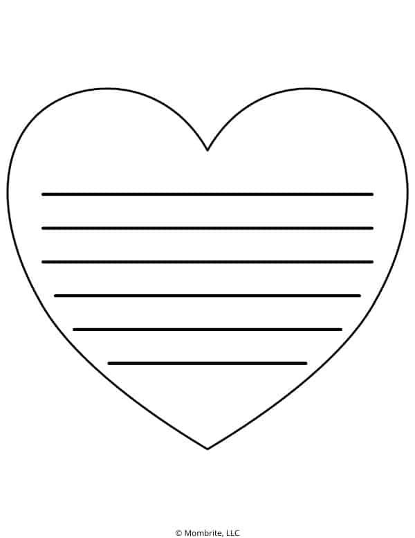 Free Printable Heart Templates and Coloring Pages Mombrite
