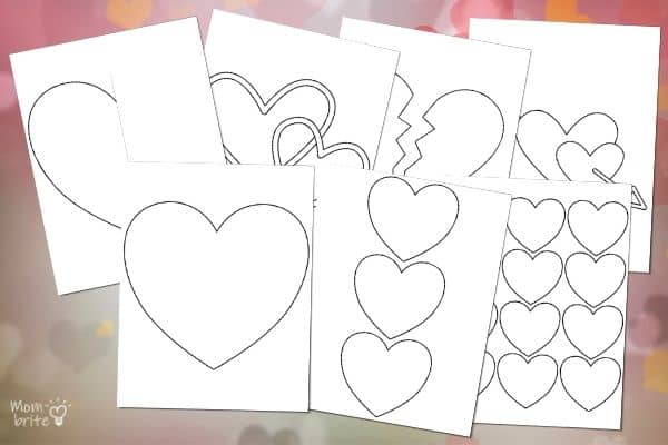 12 Free Printable Heart Templates Cut Outs - Freebie Finding Mom