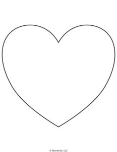 Free Printable Heart Templates and Coloring Pages | Mombrite