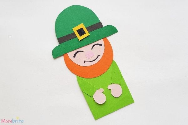 Leprechaun Bookmark Glue Hat on Head