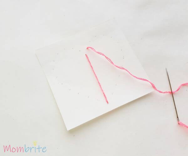 Making Heart String Art