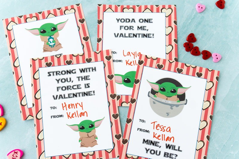 PRINTABLE BABY YODA VALENTINES