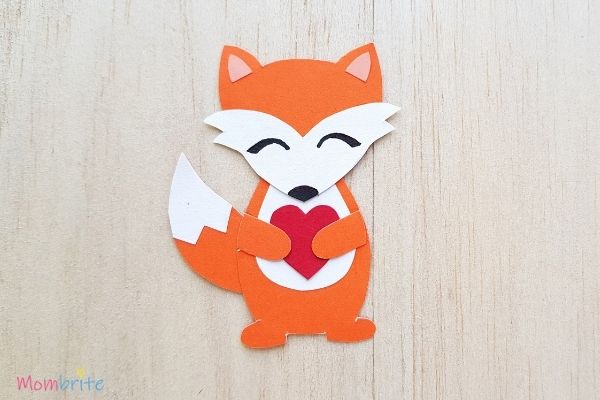 Paper Fox Craft with Heart