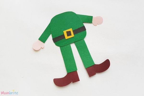 Paper Leprechaun Craft Assemble Body