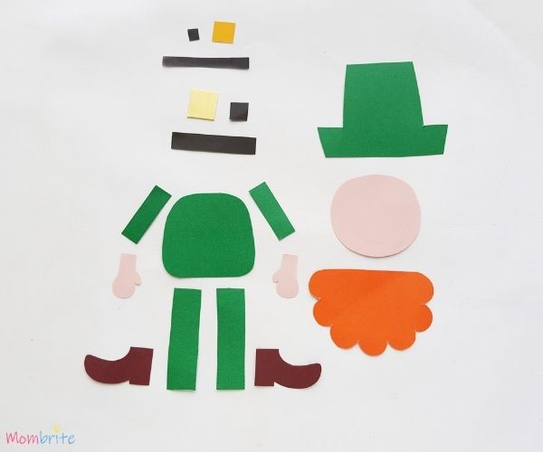 Paper Leprechaun Craft Template Patterns