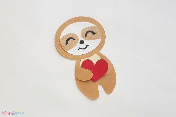 Paper Sloth Craft Step 9