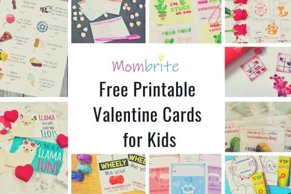 My Favorite Free Printable Valentine's Cards for School 