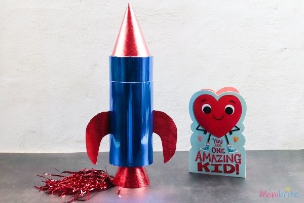 Rocket Valentine Card Box for Boys