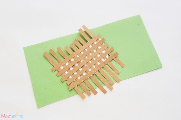 Rolled Rose Flower Basket Glue the Horizontal Strips