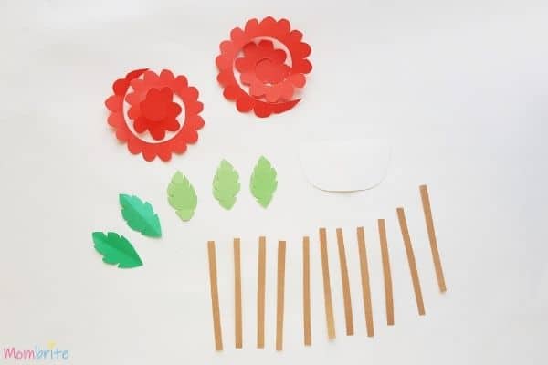 Rolled Rose Flower Basket Patterns