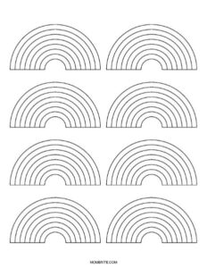 Free Printable Rainbow Templates and Coloring Pages for Kids | Mombrite