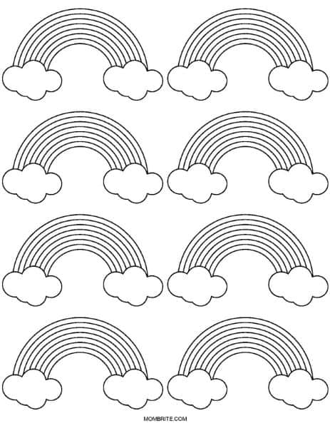 Rainbow Coloring Pages For Kids Printable