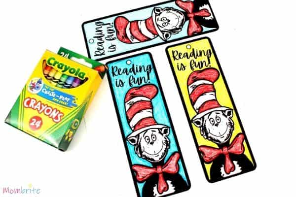 The Cat in the Hat Dr. Seuss Bookmark Color