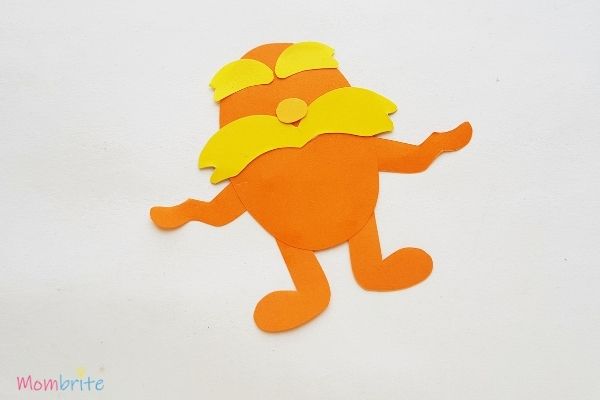 The Lorax Paper Craft Glue Arms