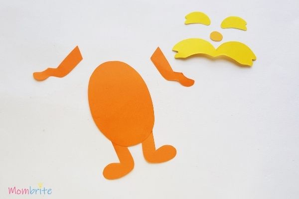 The Lorax Paper Craft Glue Legs