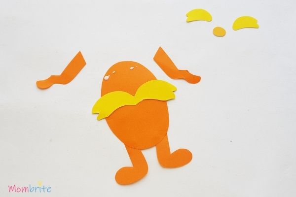 The Lorax Paper Craft Glue Mustache